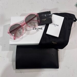 Celine Transparent Pink Sunglasses